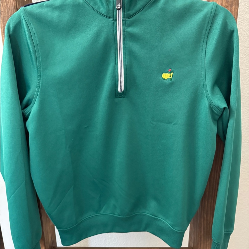 Masters Kids-boys youth Large (10-12) Green Half-Zip Sweater